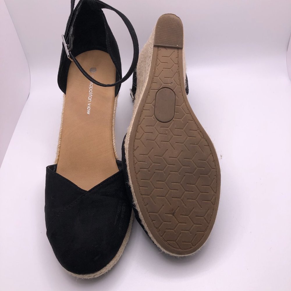 Metropolitan View Bailey Espadrilles Woven Shoes Sling Back Heels Size 9 - Picture 5 of 8